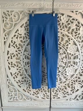 Lululemon High Rise Leggings Blue Size 4 Athletic Yoga Workout Pants